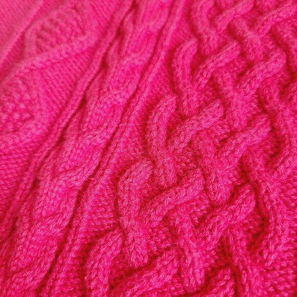 Baby Gap Toddler Cable Knit Sweater Dress 3T Red Long Sleeve Ribbed Cuffs Cotton - Picture 4 of 8